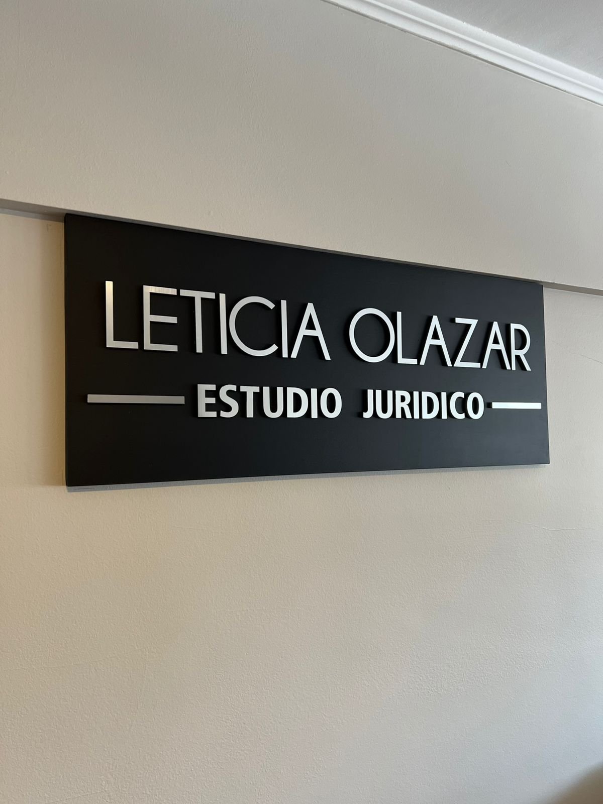 Cartel del Estudio Jurídico